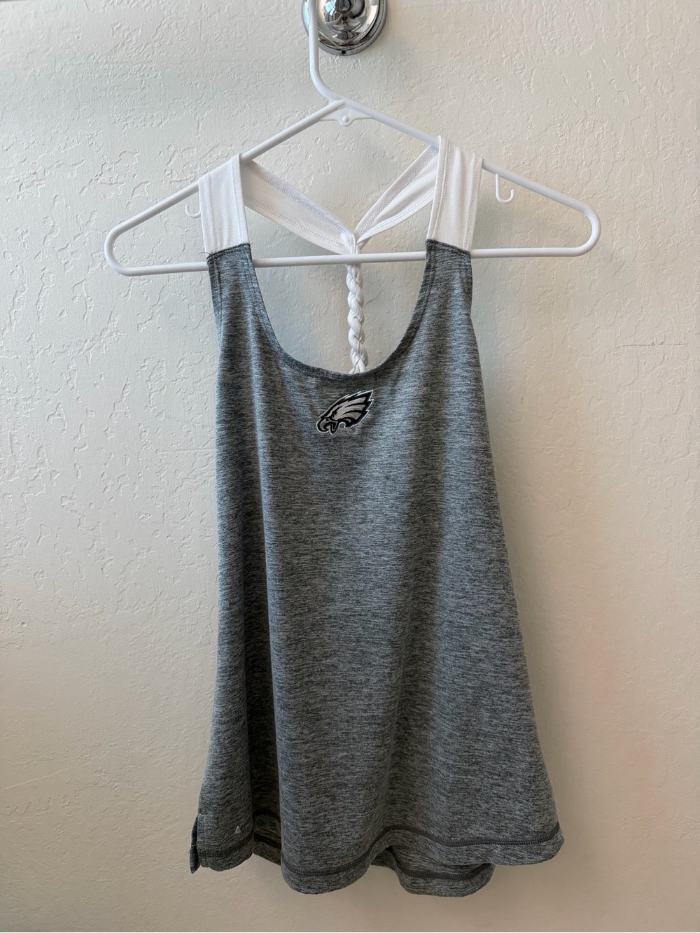 Philadelphia Eagles Women's Gray Racerback Tank Top